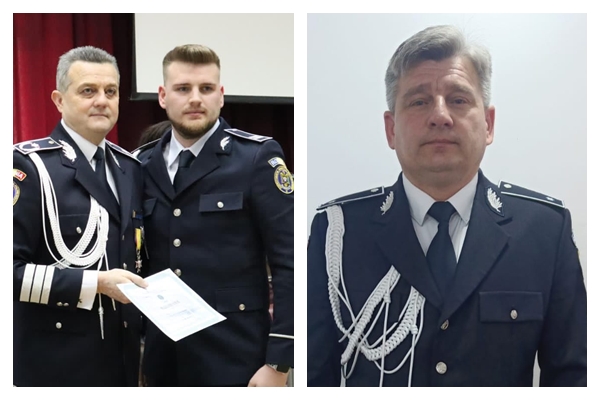 Asa tata asa fiu Mircea Podina seful Politiei Cehu Silvaniei si fiul sau Darius Podina onorati de Ziua Politiei Romane
