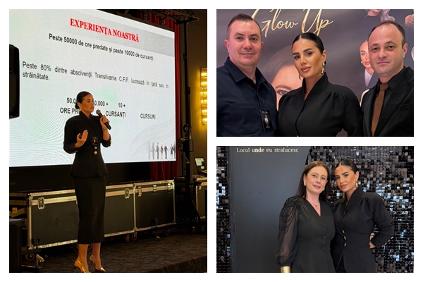 Mihaela Demle directorul Transilvania CFP din Salaj a fost speakerul principal la Glow Up Beauty Event din Satu Mare inspiratie experienta si excelenta in educatia de beauty