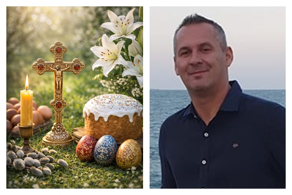 Alin Buboi managerul companiei CeramicStone Evolutione din Zalau va doreste un Paste Fericit si o Florie linistita