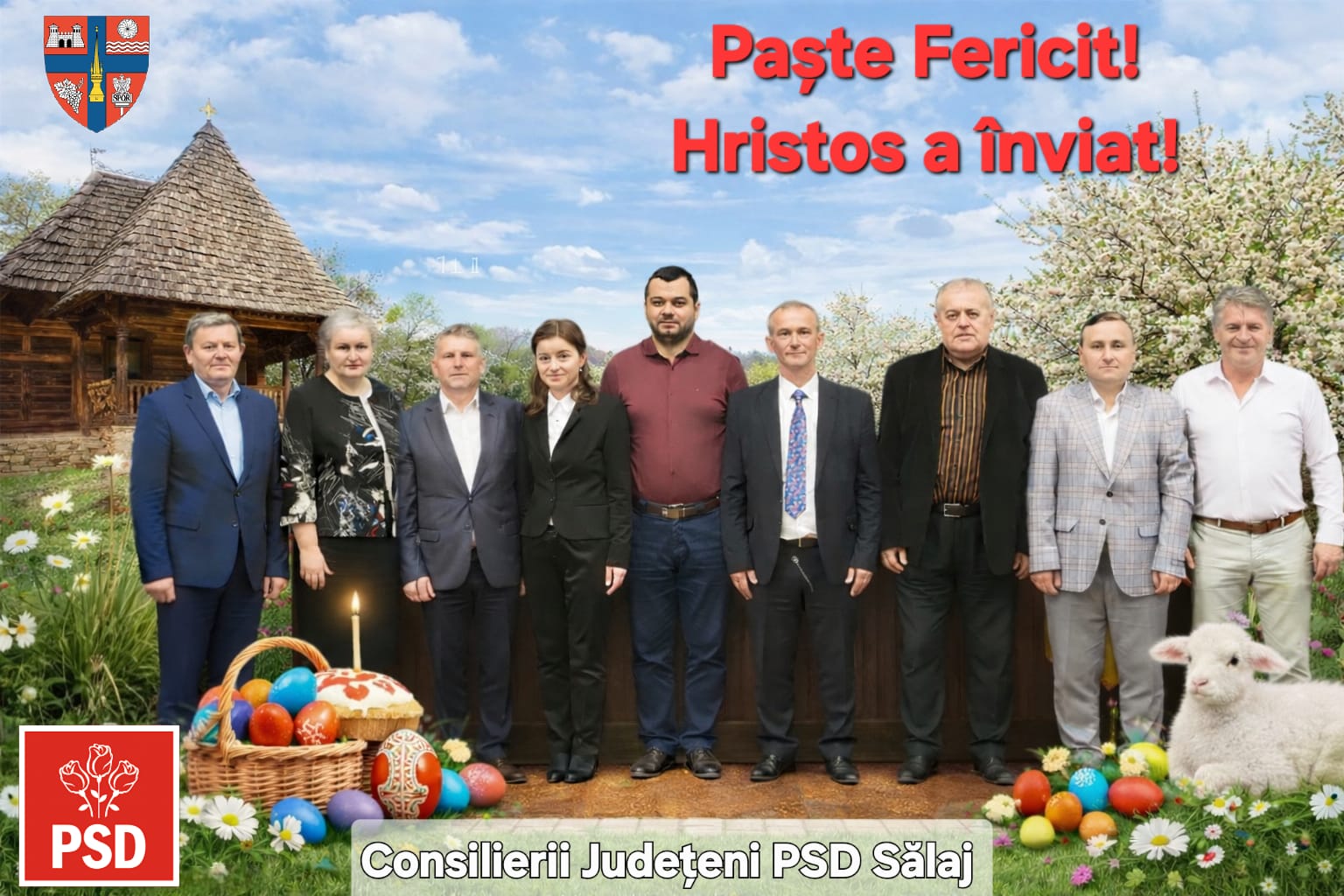 Consilierii judeteni PSD Salaj va doresc un Paste Fericit