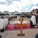 Credinta si inceput piatra de temelie a unei noi biserici asezata in Zalau de Episcopul Benedict