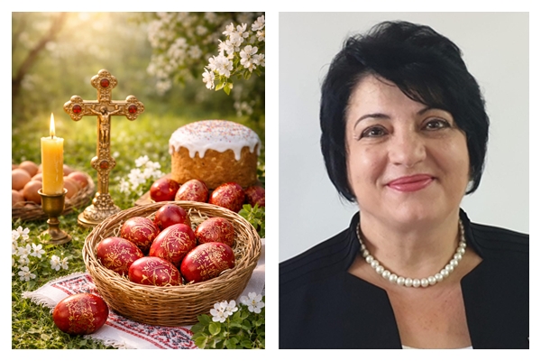 Dana Crisan presedintele OFL Salaj va doreste un Paste Fericit
