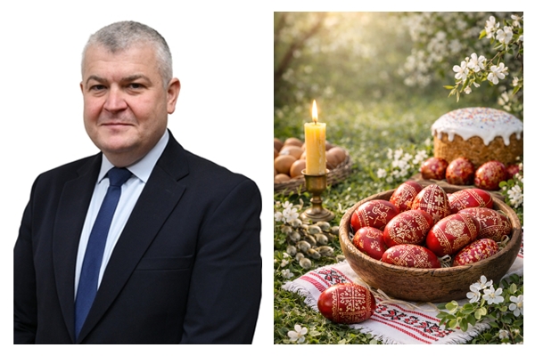 Ioan Adrian Crisan vicepresedinte al Consiliului Judetean Salaj va transmite urari de Paste Fericit