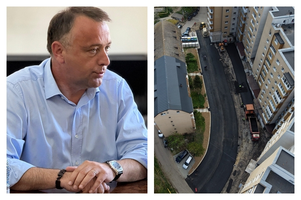 Zona modernizata in apropierea Scolii Gheorghe Lazar din Zalau trafic imbunatatit si locuri de parcare noi dupa demolarea garajelor