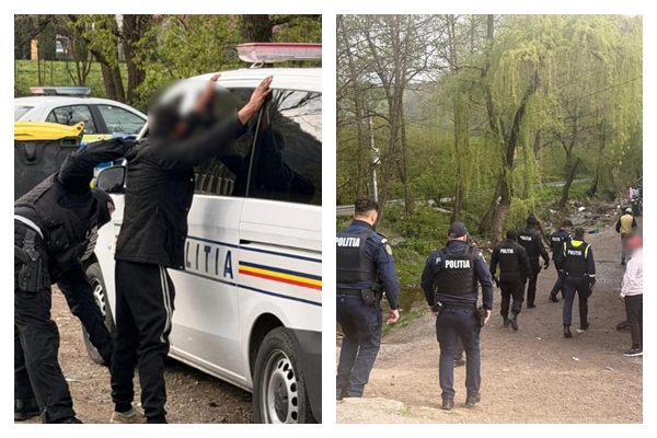 foto politia a intervenit in zona valea somesului ileanda poiana blenchii 19 persoane escortate la sectie