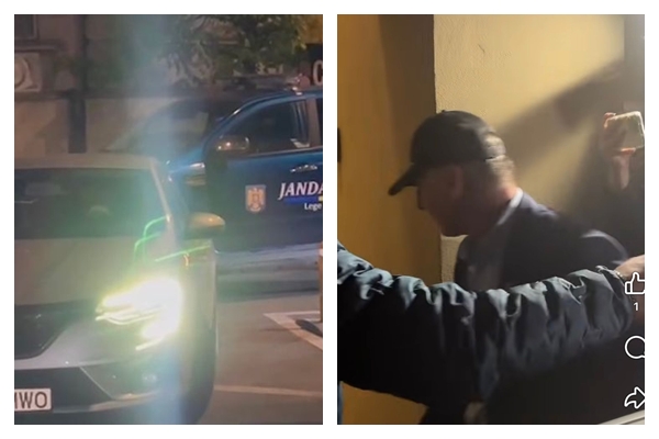 video dinu iancu salajanua sosit la dna cluj la ora 21 30 insotit de o masina a jandarmeriei