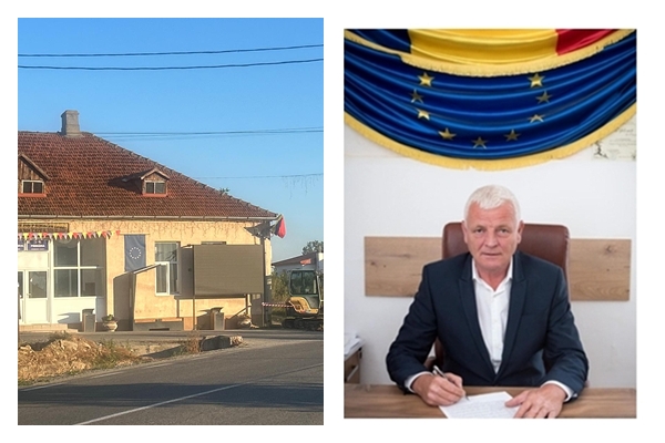 Centrul comunei Cizer incepe un proces amplu de transformare Au demarat lucrarile de modernizare