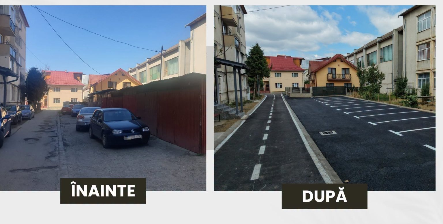 Citadin a transformat strada Vaii din Zalau care in trecut era plina de garaje