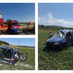 FOTO Accident grav in Fildu de Jos provocat de un sofer novice O victima inconstienta transportata cu elicopterul SMURD