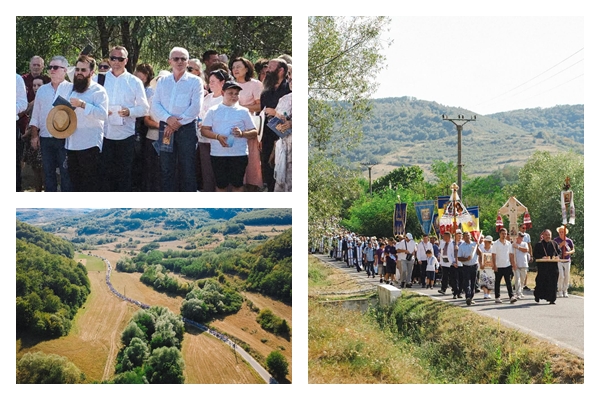 Ionel Ciunt si Florin Florian impreuna cu peste 1000 de pelerini in calatorie spre Manastirea Stramba