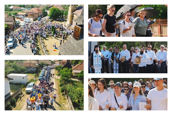 Peste 1000 de oameni au participat la pelerinajul catre Manastirea Stramba