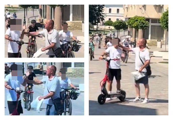 VIDEO Copil pe trotineta lovit in fata pe pietonala din Zalau Val de reactii puternice in mediul online