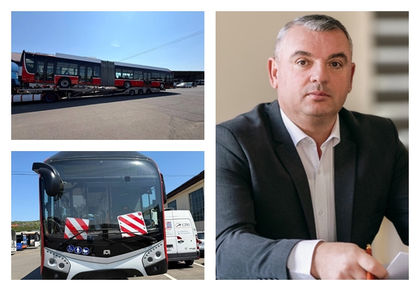 Viceprimarul Calin Fort anunta primul autobuz electric articulat de 18 metri a sosit la Zalau