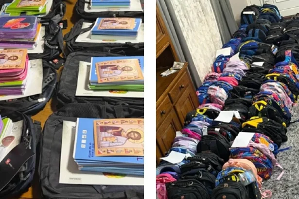 250 de ghiozdane oferite de Episcopia Sălajului pentru copiii din familii defavorizate