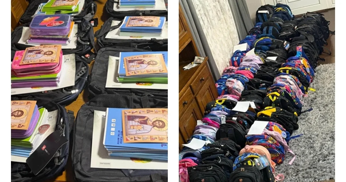 250 de ghiozdane oferite de Episcopia Sălajului pentru copiii din familii defavorizate