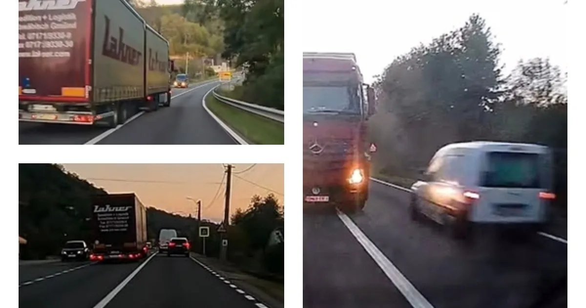 Depășiri criminale în Sălaj. Un camion a pus în pericol grav traficul