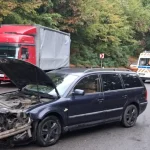 Imagini de la accidentele în lanț produse pe Muntele Meseș